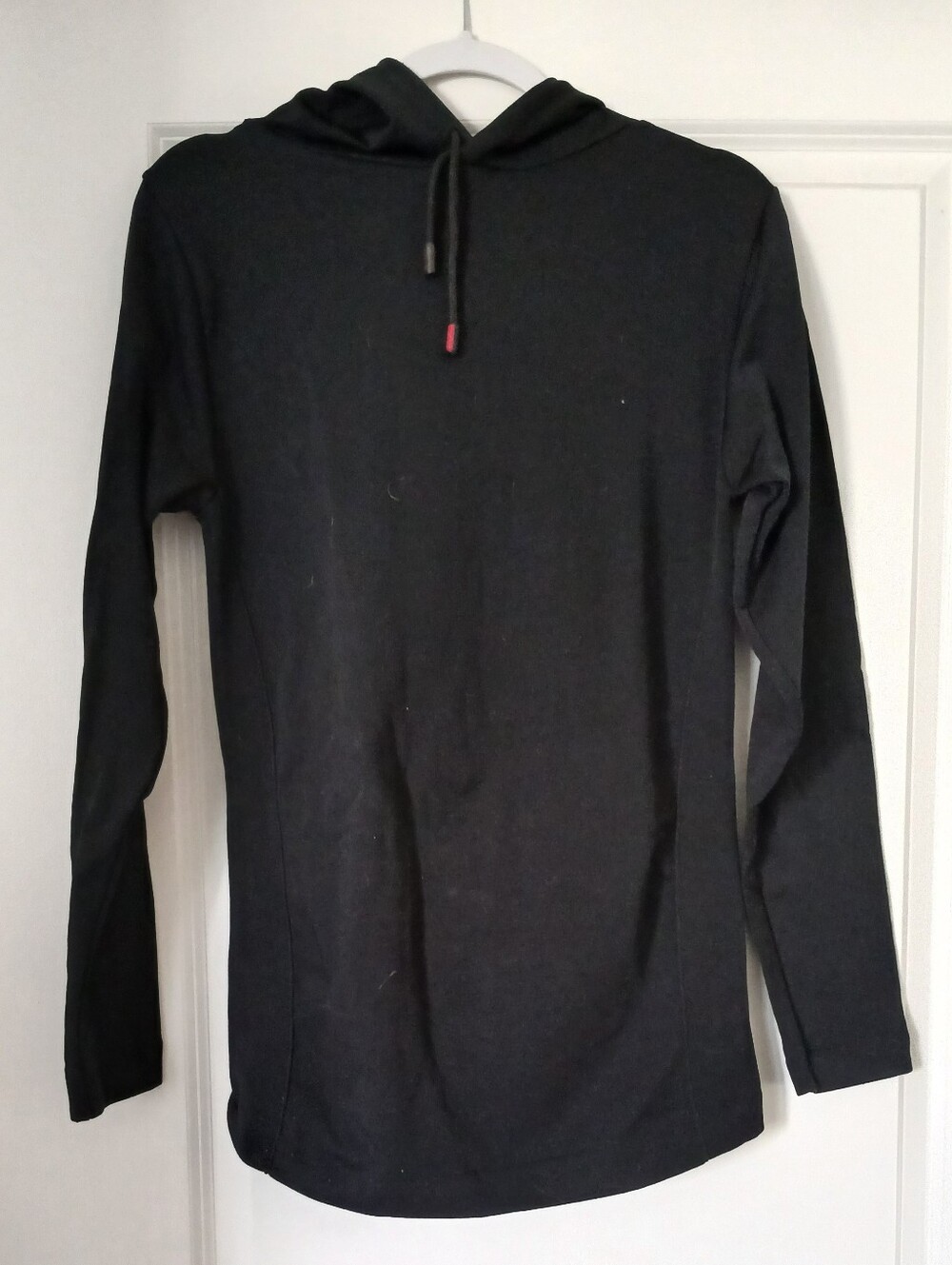 Bella Seamless fleece-lined black hoodie